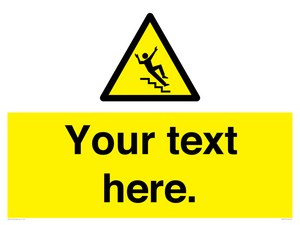 Custom Slippery Stairs Sign